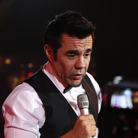 Adrian Uribe on stage